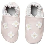 Robeez Infant/Toddler Flower Patch Slip-On,Pastel Pink,12-18 Months (US Toddler 5.5-6.5 M)