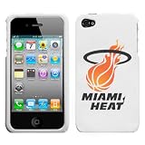 iPhone 4 4S Miami Heat White Superior Snap on Hard Cover