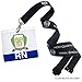 Clear RN Registered Nurse Horizontal Badge Buddy with Blue Border by Specialist ID, Sold Individually