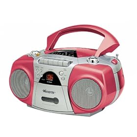 Memorex MP3121-04 Portable CD Boombox (Cranberry)