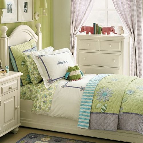 Pottery Barn Kids Alyssa's Flower Garden Quilted Bedding