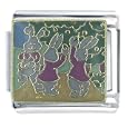 Peter Rabbit Picking Blackberries Animals Italian Charms Bracelet Link