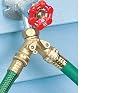 Brass Y Two Tap Hose Shut-off Valve