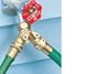 Brass Y Two Tap Hose Shut-off Valve