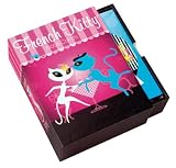 French Kitty Oh L'Amour Note Cards in a Slipcase with Drawer