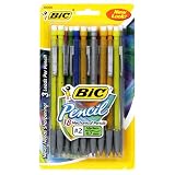 BIC Mechanical Pencil w/Metallic Barrels .7mm - Black, Six - 18 Count Packs (108 Pencils)