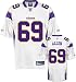 Jared Allen Jersey: Reebok White Replica #69 Minnesota Vikings Jersey - X-Large