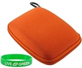 Nylon Hard Shell Cube (Orange) GPS Case for Garmin nüvi 200W 4.3-Inch