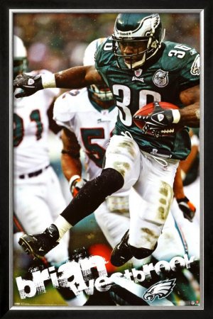 Brian Westbrook Framed Poster Print, 25x37
