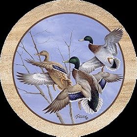 Set of Four Mallards in Flight Thirstystone Coasters- Style tsjk5 by Thirstystone