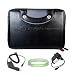 Kroo Melrose Leather Kindle DX Cover Jacket + Rapid Kindle DX Car Charger + Kindle DX Wall Charger + Vangoddy tm, Live*Laugh*Love wrist band!!!(Kindle DX Not Included)