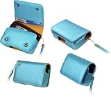 AUTHENTIC CELLET BLUE SPARKLING WALLET CASE POUCH for MOTOROLA RAZR V3, V3c, V3t, V3m, V3r, V3x, V3i / SAMSUNG T809, T629, A900, U540 - RETAIL PACKAGING