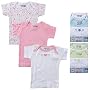 Luvable Friends 3-Pack Rib Knit Slip on Baby Shirt