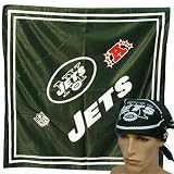 NFL NEW YORK JETS FOOTBALL FANDANA BANDANA SCARF LICENSE DARK GREEN WHITE UNISEX