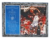 Shaquille O'Neal Autographed/Hand Signed Orlando Magic Commemorative Plaque