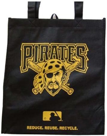 Sports Team Eco Friendly Tote Grocery Bag, Pittsburgh Pirates