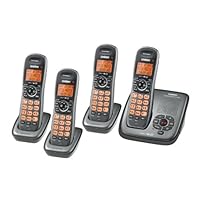 Uniden DECT Silver Cordless Phone System with 4 Handsets and Answering System (DECT1480-4)
