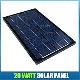 Solartech Power 20 Watt 12 Volt Black Frame