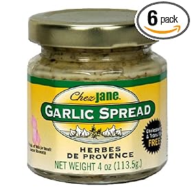 Chez Jane Garlic Spread, Herbes De Provence, 4-Ounce Jars (Pack of 6) by Chez Jane