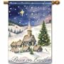 Christmas Village Winter Flag - Banner