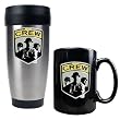 Columbus Crew MLS Stainless Steel Travel Tumbler and Black Ceramic Mug Set - Primary Team Logo Columbus Crew MLS Stainless Steel Travel Tumbler and Black Ceramic Mug Set - Primary Team Logo