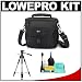 Lowepro Nova 170 AW Shoulder Camera Bag (Black) + Tripod + Accessory Kit for Canon Rebel XSi, XS, XTi, 40D, Nikon D40, D60, D80, D200, D300, D700, Olympus Evolt E-410, E-420, E-510, E-520, and Sony Alpha A200, A300, A350, A700 Digital SLR Cameras