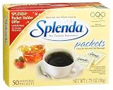 SPLENDA No Calorie Sweetener Granular, Individual Packets, 50 Count Package (Pack of 6)