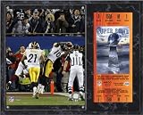 Santonio Holmes Sublimated 12x15 Plaque | Details: SB 43 Super Bowl, The Catch