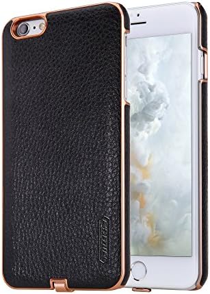 Uniqe Wireless Charging Case,QI Charger Charging Receiver Leather Back Cover Case for iPhone 6s plus/iPhone 6 plus (5.5 inch Black)