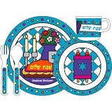 Shabbat Shalom Plastic Dish Set