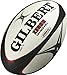 Gilbert Zenon Trainer Rugby Ball (Black/Scarlet, Size-5)
