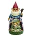Outdoor Living : Jim Shore / Heartwood Creek Garden Gnome with Diorama Solar Statue