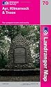 Ayr, Kilmarnock and Troon (Landranger Maps) (OS Landranger Map)