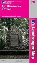 Ayr, Kilmarnock and Troon (Landranger Maps) (OS Landranger Map)