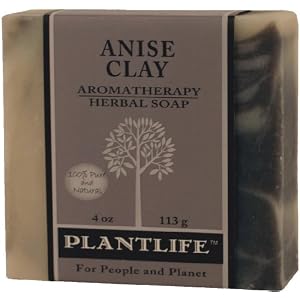 Anise Clay 100% Pure and Natural Aromatherapy Herbal Soap- 4 oz (113g) by Plantlife