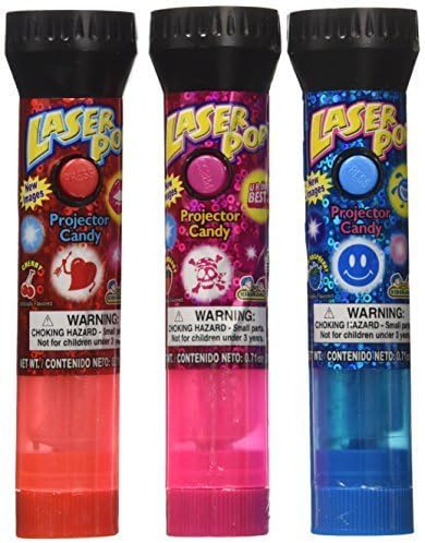 Kidsmania Laser Pop Projector Candy Lollipop (Pack Of 12) - 8.47Oz (3 Units Per Order)