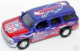 Buffalo Bills 1999 Diecast NFL GMC Yukon with Doug Flutie Fleer Ultra Card by White Rose