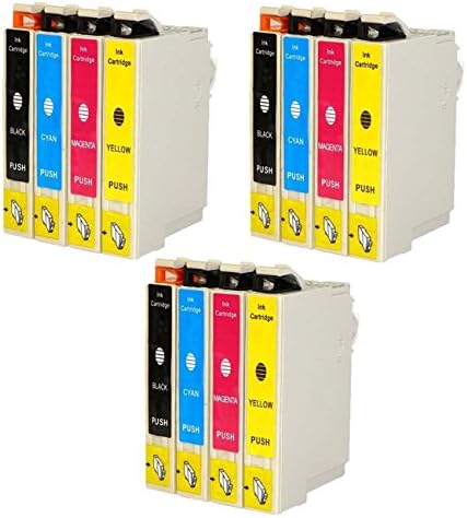 CartWarehouse Remanufactured Ink Cartridges Replacement for Epson T200XL (3x Black, 3x Cyan, 3x Magenta, 3x Yellow, 12-Pack)