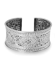 Sterling silver cuff bracelet, Nan Garland