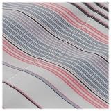 Nautica Greenwich King Flat Sheet Pink White Navy Stripes