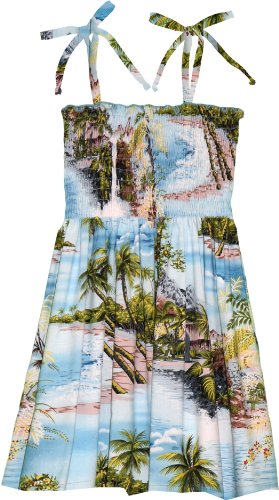RJC Girls Paradise Island Surf Elastic Tube Top Sundress