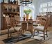 Universal Furniture Artisan Oak Dining Room Series Artisan Oak Round Dining Table Set with Slat Back