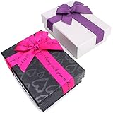 Beadnova Rectangle Jewellery Gift Boxes Bowknot Cardboard Paper Boxes For Pendant Box Assorted Color