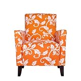 angelo:HOME Sutton Chair, Pumpkin and White Vine