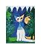 Eurographics RW1045 Rosina Wachtmeister, Looking out the Window 24 x 30 cm, Hochwertiger Kunstdruck - Katzen