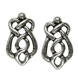 Celtic Goddess Knot - Stud Earrings Sterling Silver