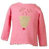 Toddler Little Girls Holiday PINK REINDEER Fall Sweater MULBERRIBUSH Girl 2T-6X