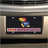 Kansas Jayhawks 2008 NCAA Men's Basketball National Champions Black License Plate