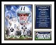 Troy Aikman Dallas Cowboys NFL Framed Photograph Hall of Fame 2006 Milestone Collage