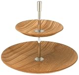 WMF Etagere Club 2-Tiered Natural Wood Serving Tray